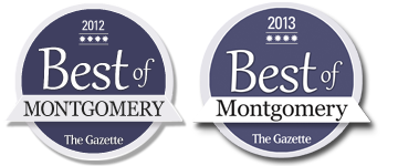 Best Of Montgomery Repeat Winner Two Years Running - 2013 & 2012 - both winner logos