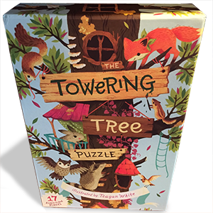 The Backyard Naturalist recommends The Towering Tree Puzzle for hours of imaginative play discovering the lives and activities of woodland creatures.