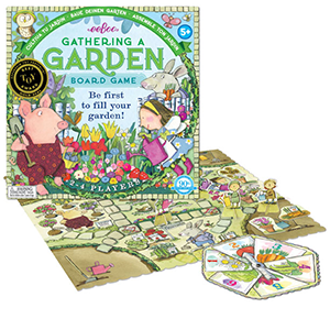 The Backyard Naturalist recommends the award-winning Gathering a Garden game for children ages 5 and up.