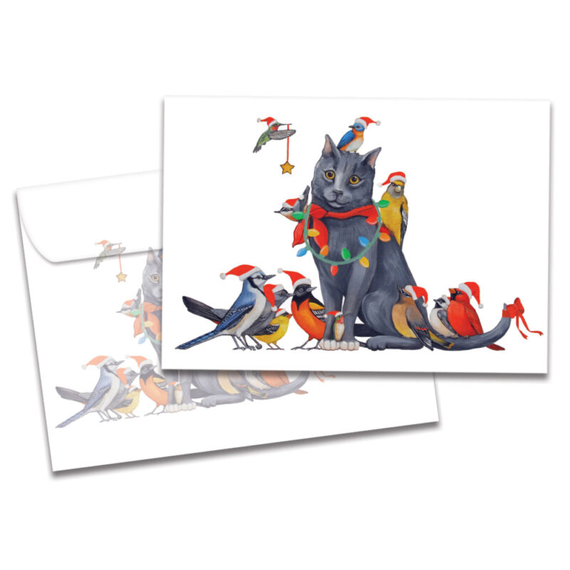 The Backyard Naturalist stocks Tree Free Greeting cards for all occasions, including Christmas and Hanukkah.