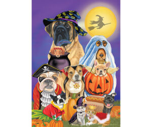 The Backyard Naturalist has DC Metro area's best selection of decorative garden flags for every holiday and special occasion. Featured here: Halloween Dogs! Trick or Treat Dogs.