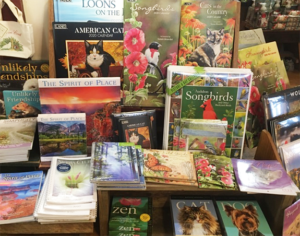 2020 Calendar selection at The Backyard Naturalist store in Olney, MD.