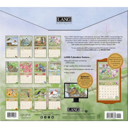 Lang's Birds in the Garden 2024 Calendars are here! The Backyard Naturalist has 2024 calendars in stock, including Audubon and Lang favorites like, Birds, Songbirds, Kids Birding, Nature, 365 Kittens or Puppies, Sloths, Tiny Owls and more in Wall, Mini, Engagements, Pocket Planners and Page-A-Day formats.