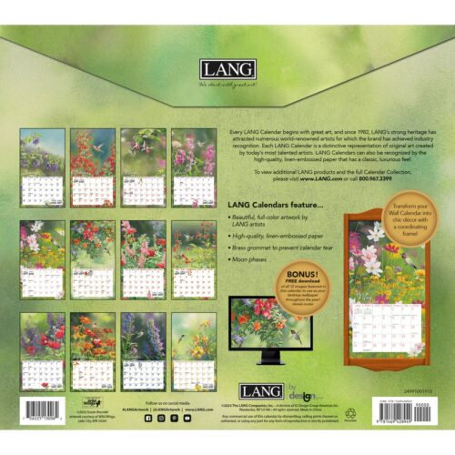 Lang's Hummingbirds 2024 Calendars are here! The Backyard Naturalist has 2024 calendars in stock, including Audubon and Lang favorites like, Birds, Songbirds, Kids Birding, Nature, 365 Kittens or Puppies, Sloths, Tiny Owls and more in Wall, Mini, Engagements, Pocket Planners and Page-A-Day formats.