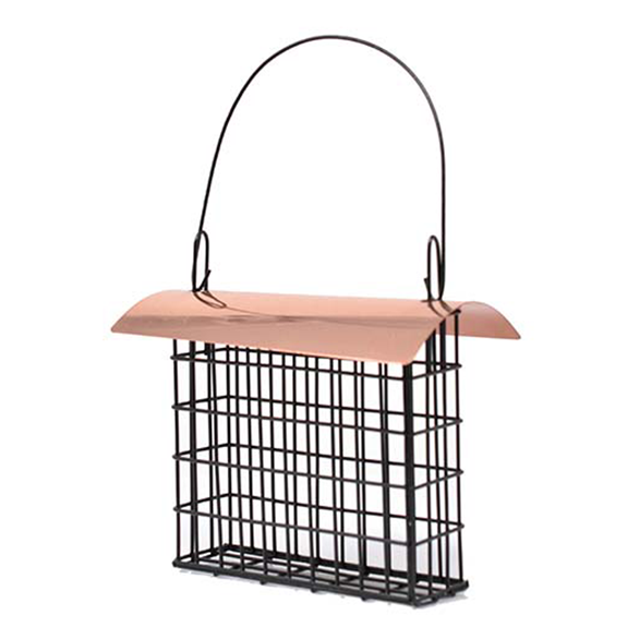 Deluxe Suet Cage with Copper Roof The Backyard Naturalist
