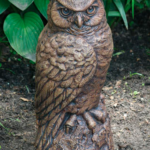 The Backyard Naturalist has a selection of Garden Statuary that includes 'Great Horned Owl' 15" tall.