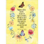 Happiness is like a butterfly ... Thoreau [Author Quote - Thoreau Birthday Greeting Card at The Backyard Naturalist]