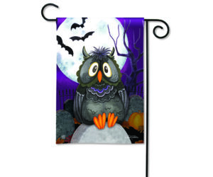 The Backyard Naturalist has DC Metro area's best selection of decorative garden flags for every holiday and special occasion. Featured here: Moonlight Owl with Halloween Bats and Purple Sky with Full Moon.
