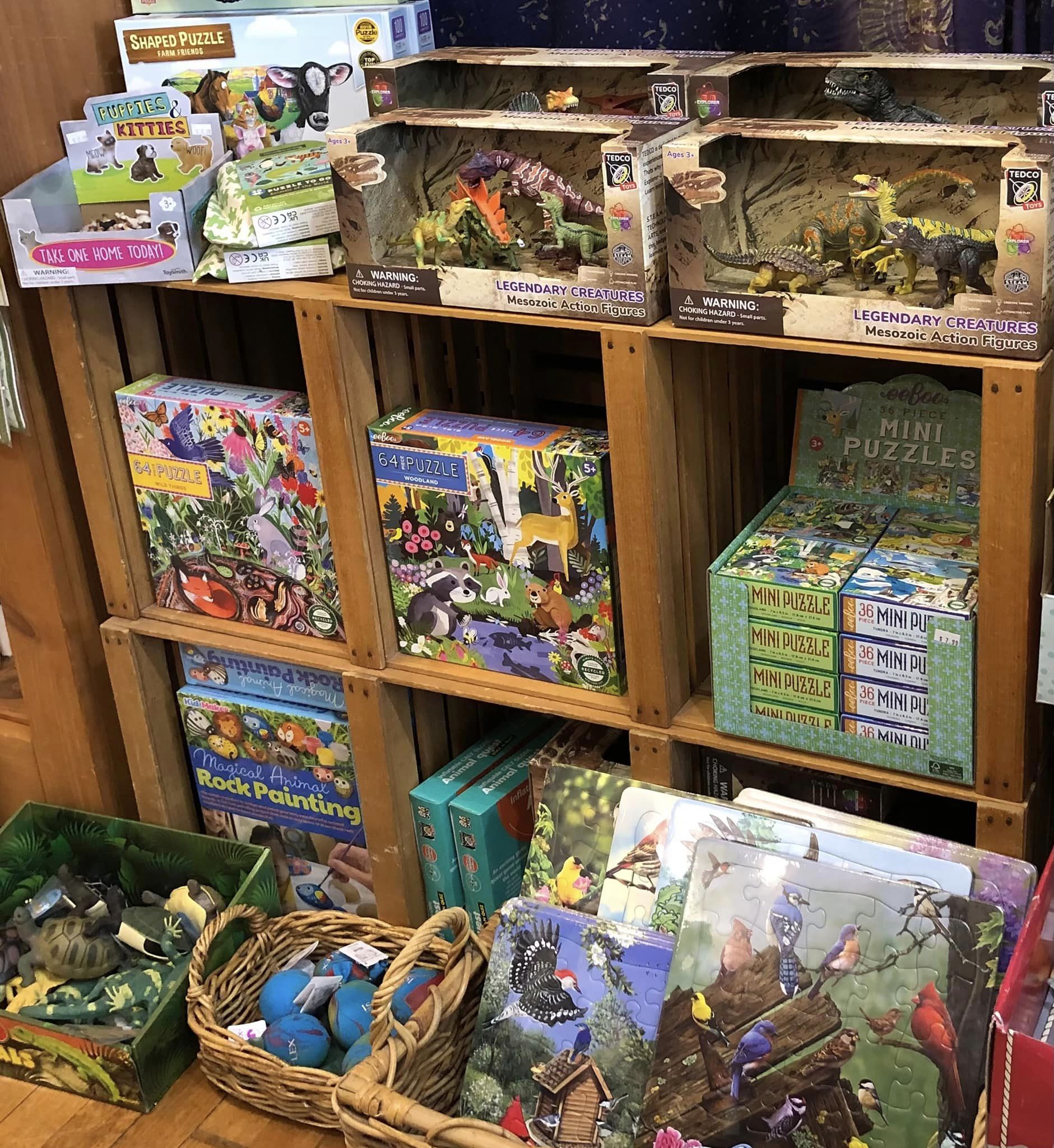 The Backyard Naturalist is ready for the holiday shopping season with a Kids Corner that's fully stocked.