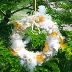 Wild Bird Nesting Material Wreath
