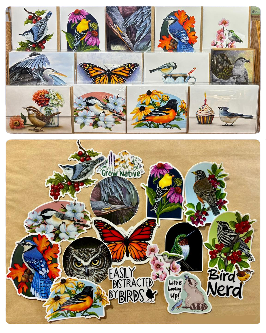 The Backyard Naturalist, in Olney, Maryland stocks Roving Hare Cards and Stickers.