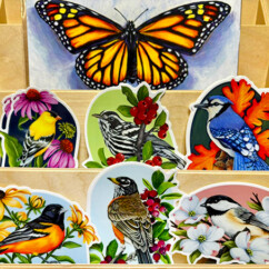 Roving Hare Cards and Stickers