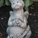 The Backyard Naturalist has concrete garden statuary—cast and hand-painted in USA, like Little Dragon Tandy.