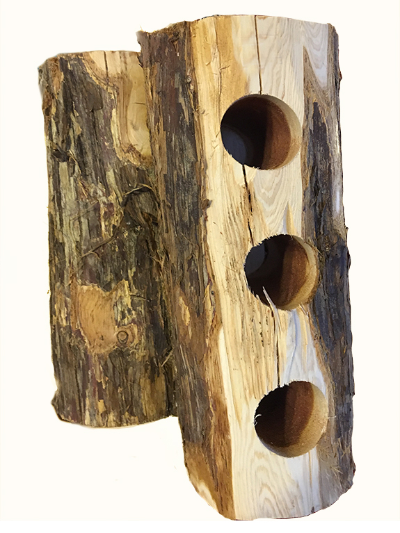 Upside Down Suet Log Feeder The Backyard Naturalist