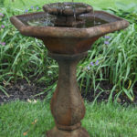 The Backyard Naturalist's concrete bird baths and statuary are handcrafted in the USA.